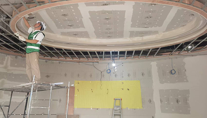 上海徐匯漕河涇欽江園辦公室裝修施工現場工地